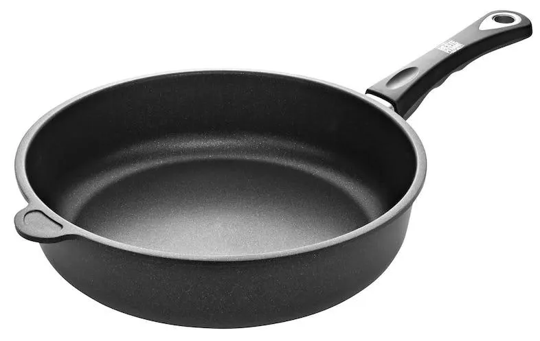 Pannenkoekpan van aluminiumgietwerk, Ø 28 cm, hoogte: 7 cm, antiaanbaklaag, geschikt voor de oven
