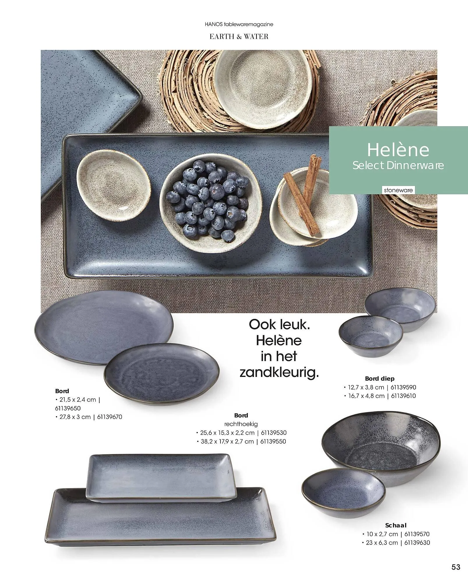 HANOS Tableware Magazine 2023-2024 van 1 januari tot 30 april 2024 - Folder pagina 53