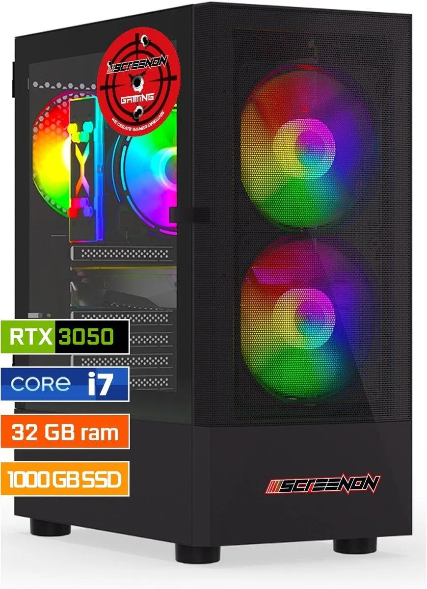 ScreenON - Intel Core i5 - 1TB M.2 SSD - GTX 1650 4GB - GamePC.Y43586 - WiFi