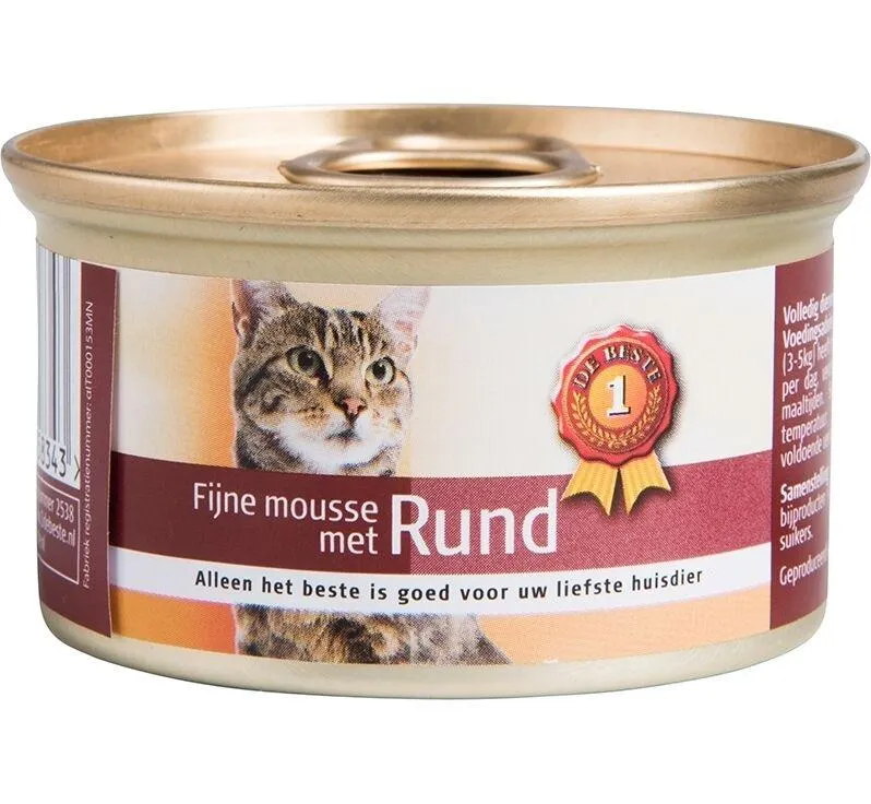 1 De Beste Kattenmousse Rund 85 Gram