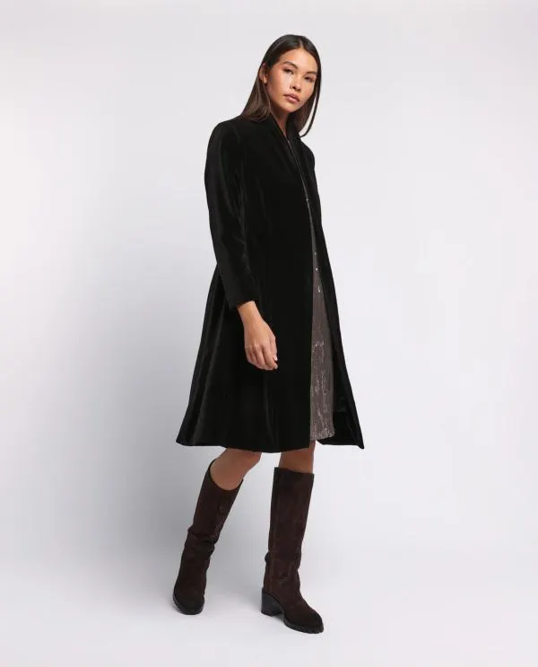 Lange fluwelen blazer