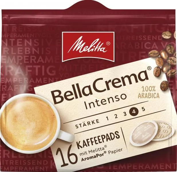 Melitta Kaffee Bella Crema Pads vollmundig & intensiv 105 g