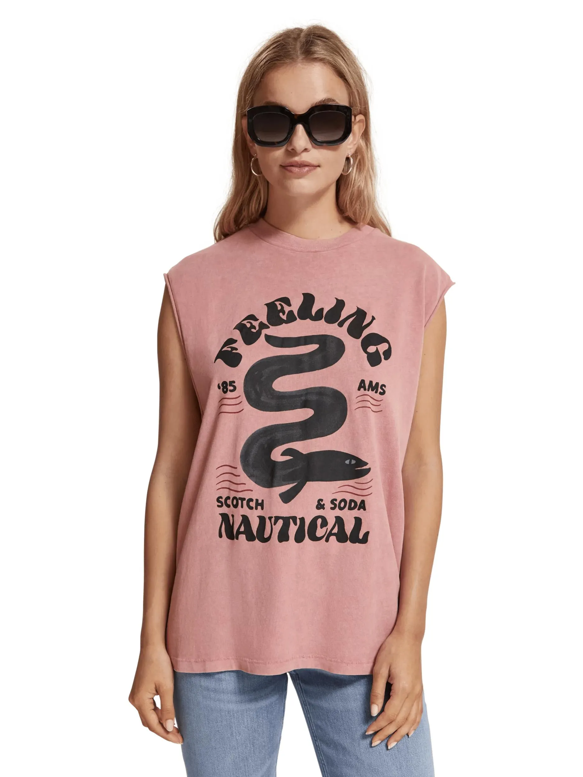 Graphic muscle T-shirt