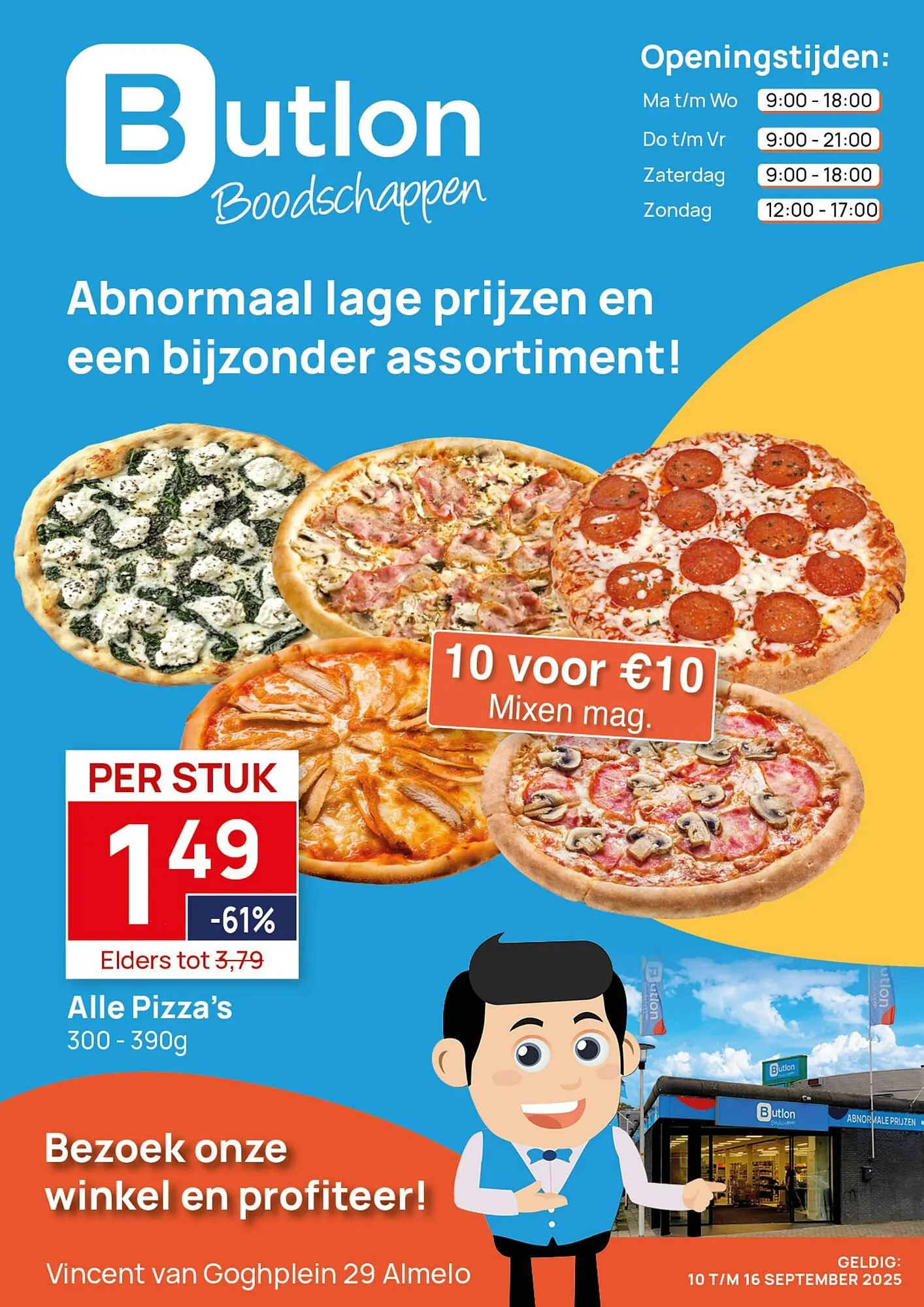 Butlon folder van 10 september tot 16 september 2025 - Folder pagina 1
