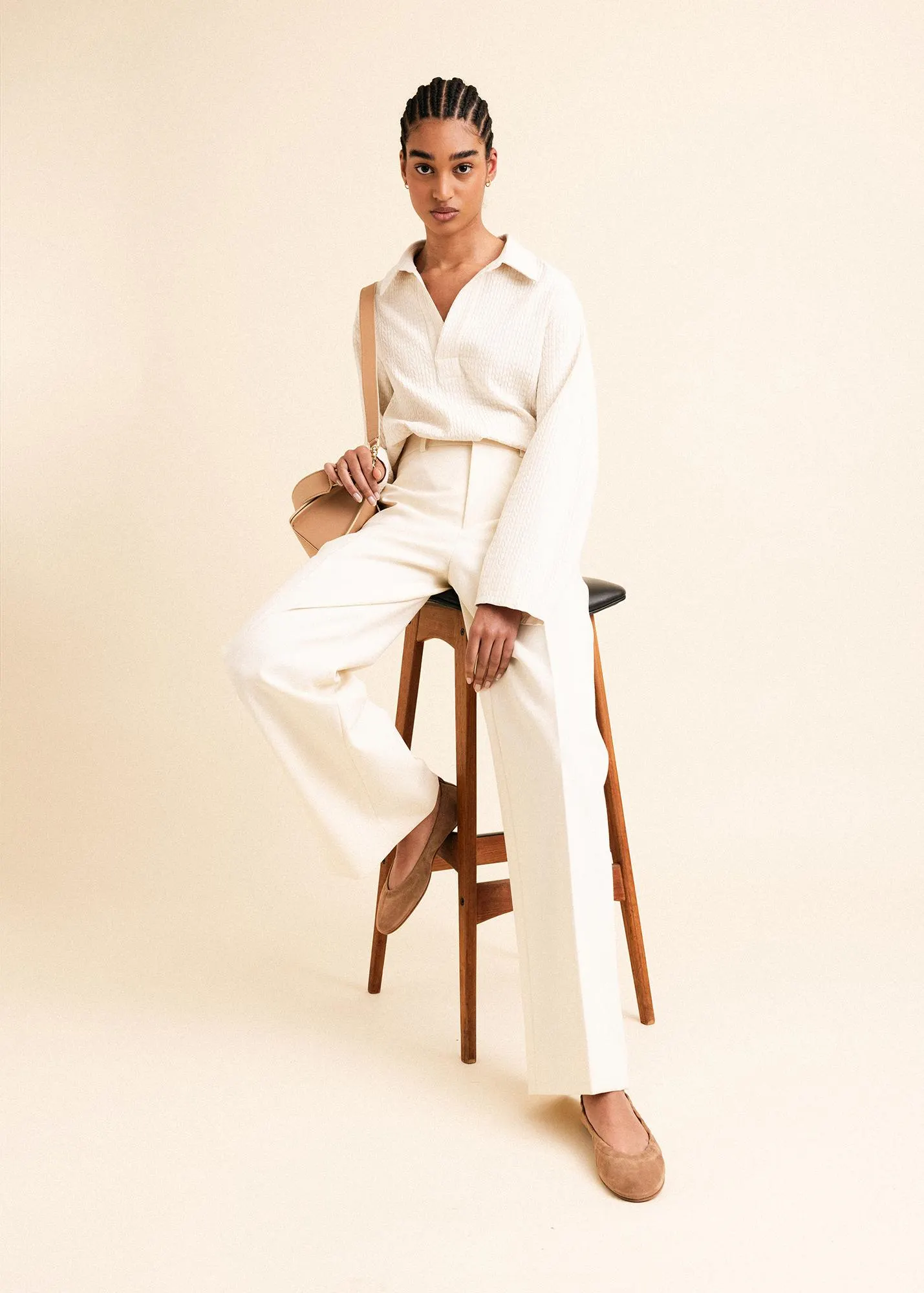 Nappa leren ballerina