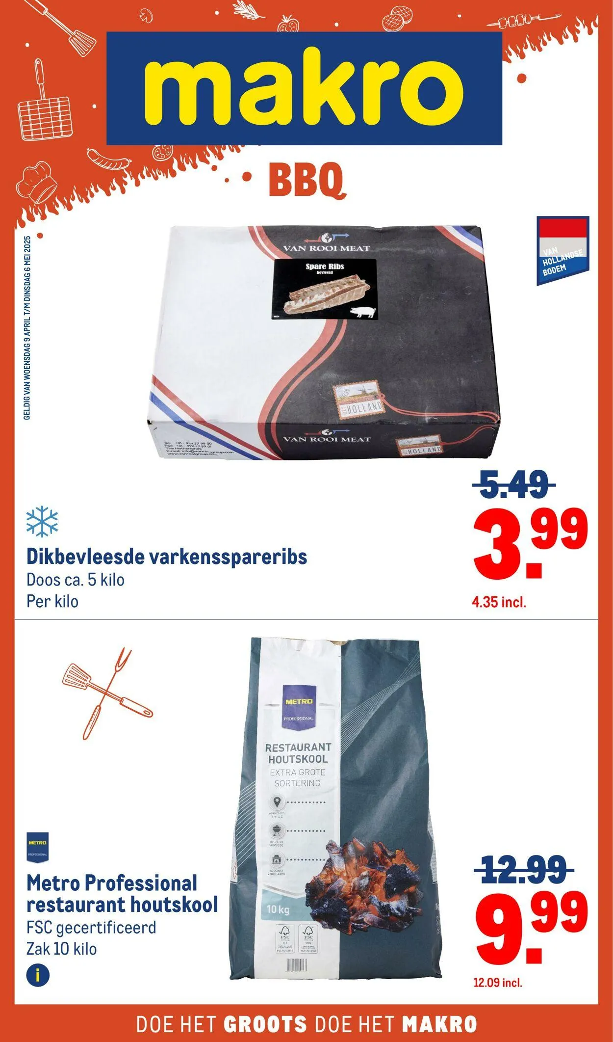 Makro van 9 april tot 6 mei 2025 - Folder pagina 1
