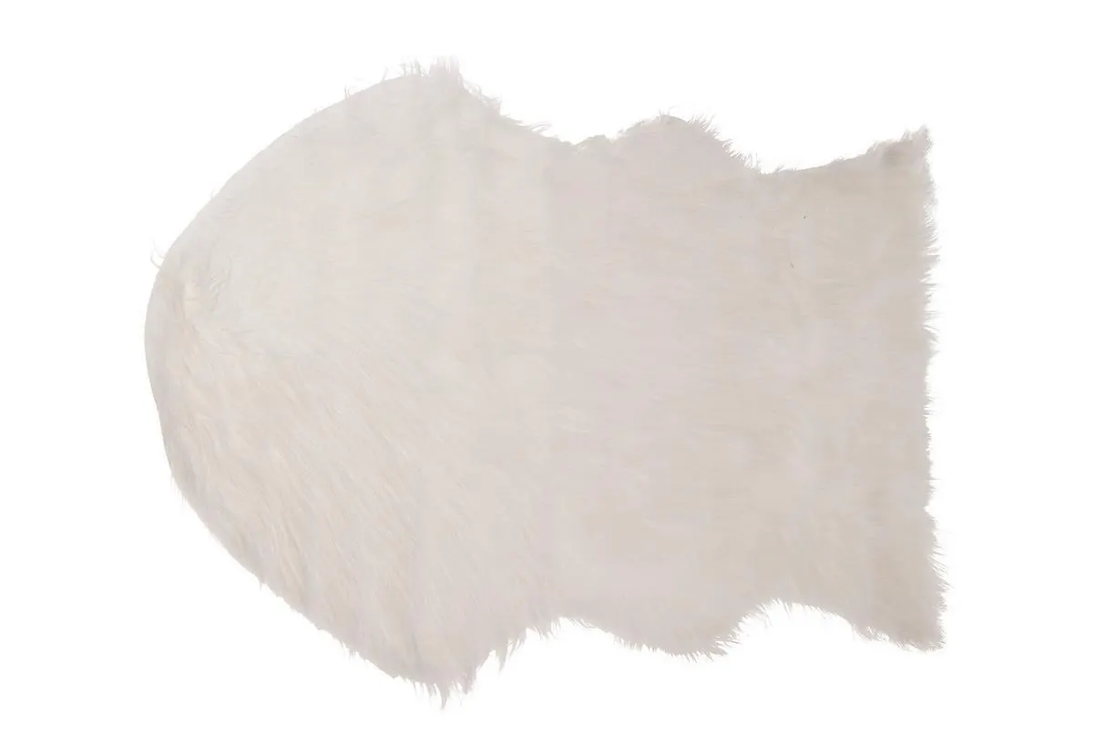 Artificial schaap huid l60b90cm wit