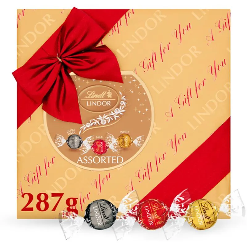 Lindt Lindor gemengde chocolade kerstcadeau