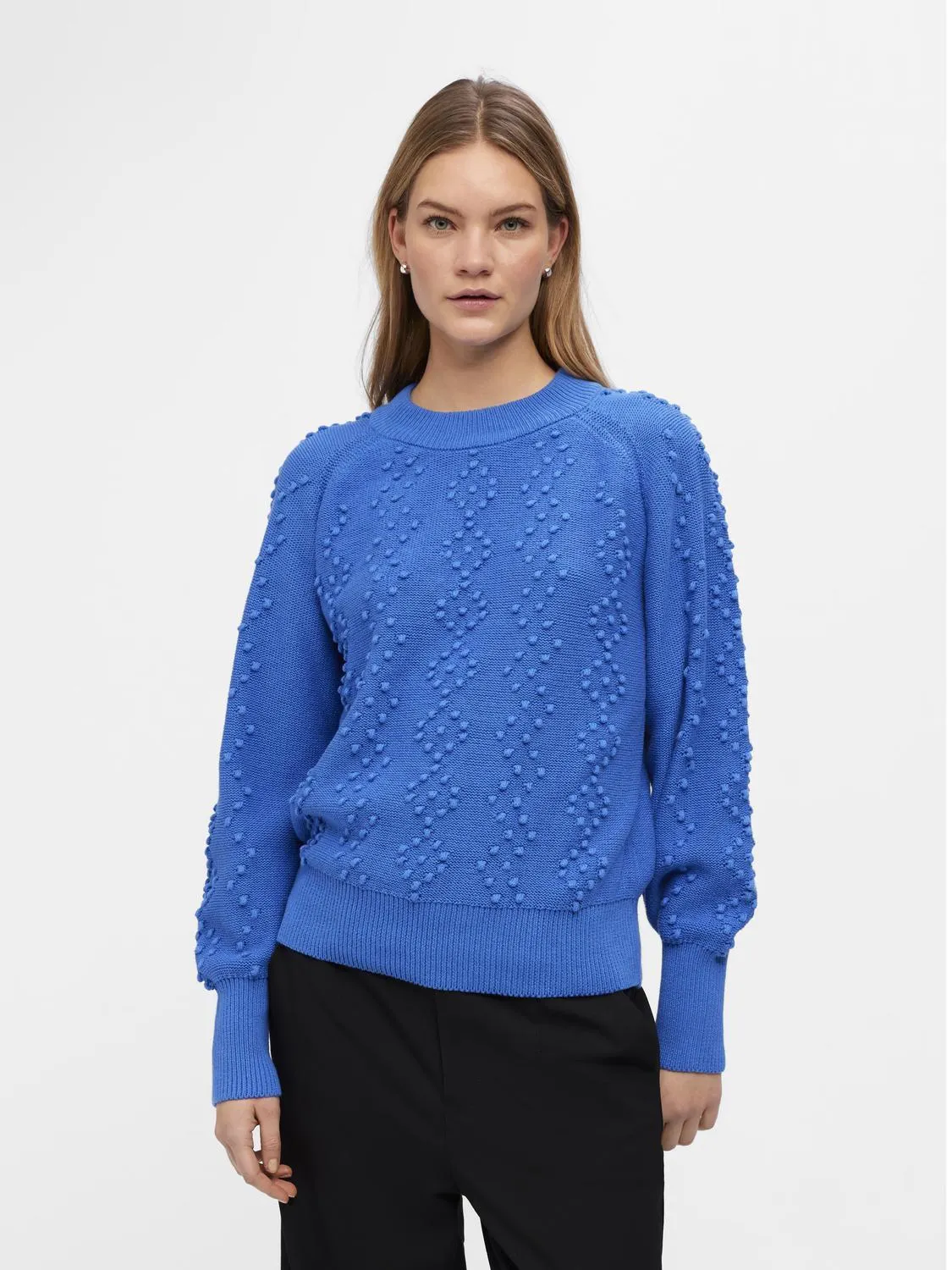 OBJSANNA Pullover - Palace Blue
