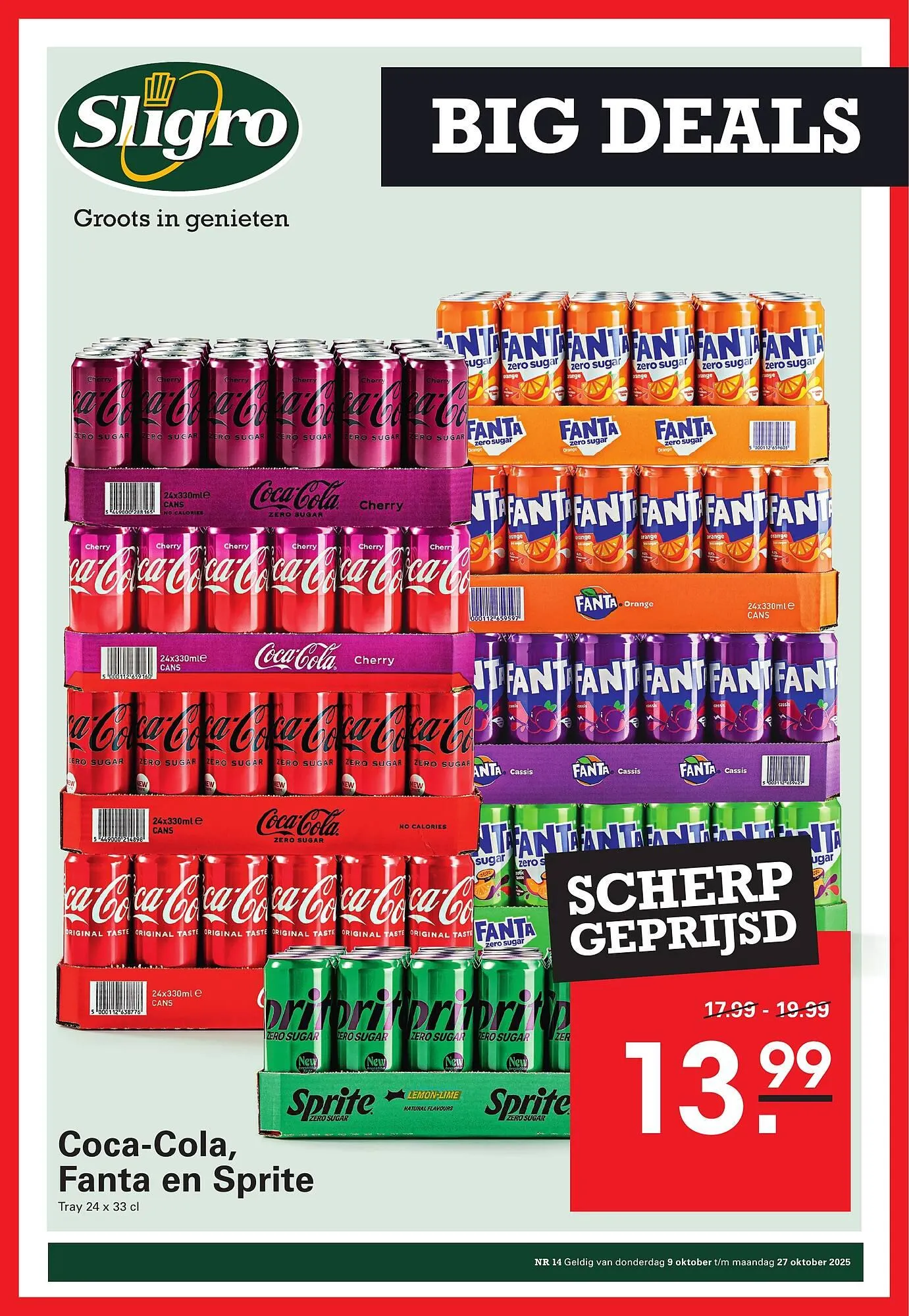 Sligro folder van 9 oktober tot 27 oktober 2025 - Folder pagina 1