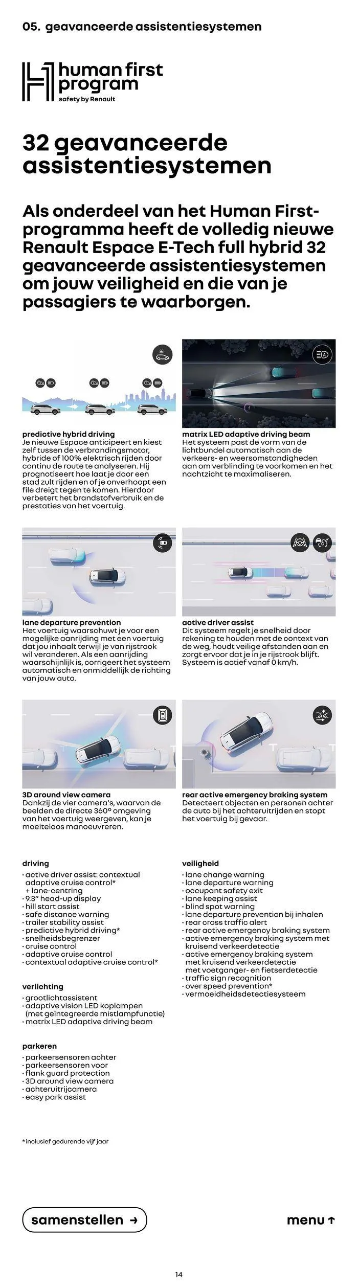 Renault Nieuwe Espace E-Tech Full Hybrid van 17 november tot 17 november 2024 - Folder pagina 14