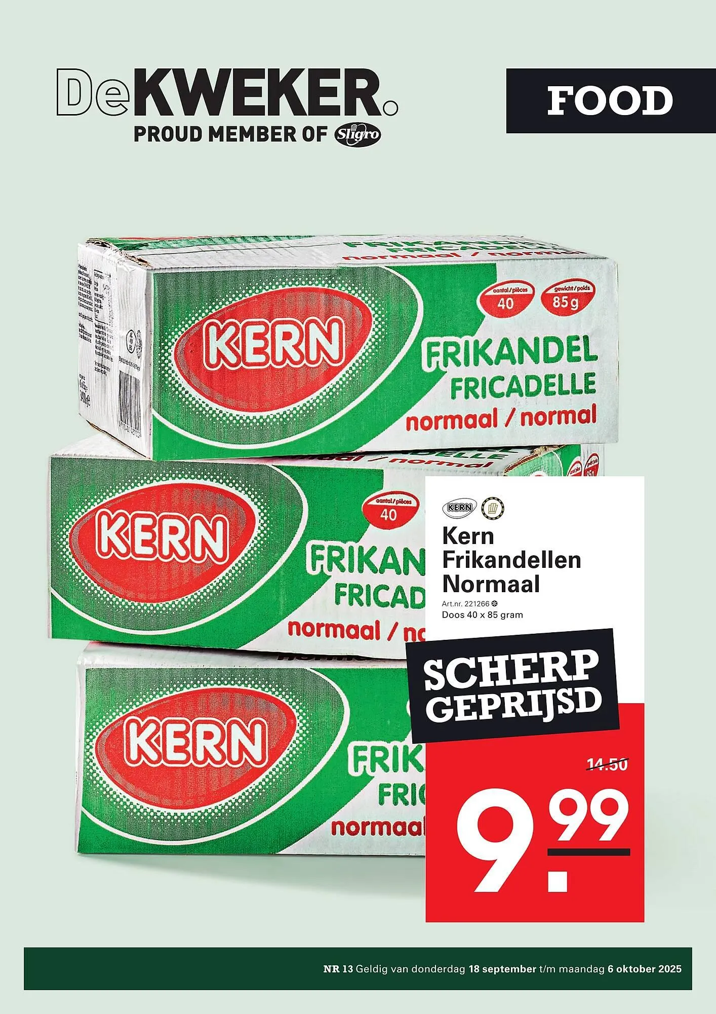 De Kweker folder van 18 september tot 6 oktober 2025 - Folder pagina 1