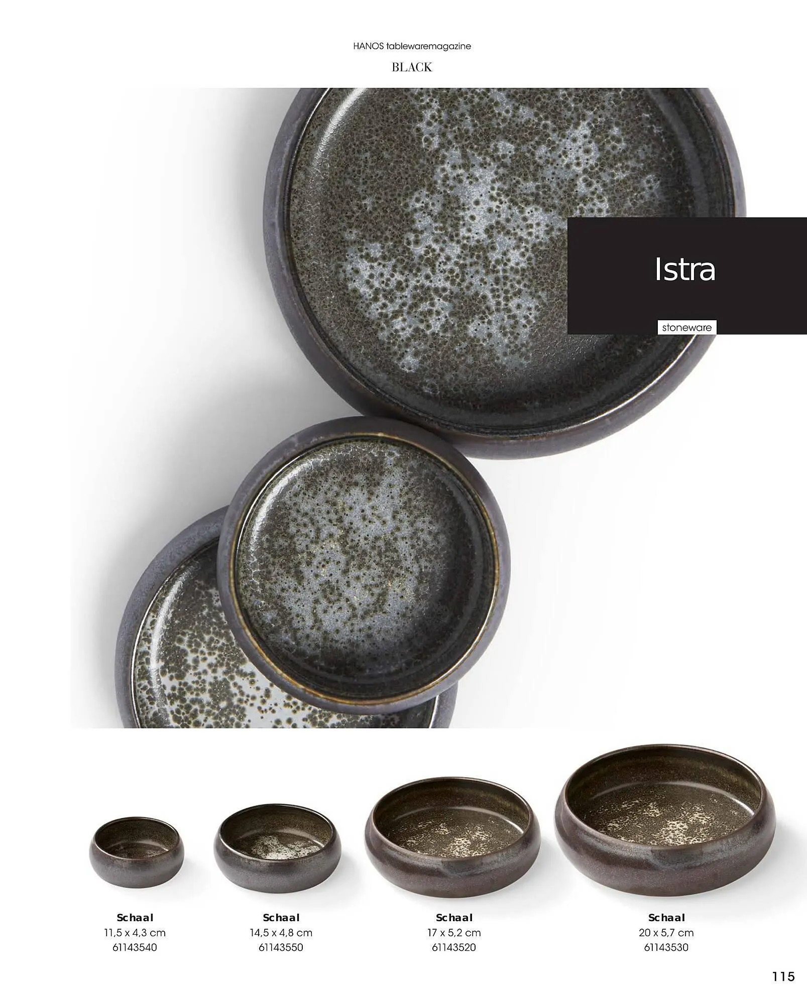 HANOS Tableware Magazine 2023-2024 van 1 januari tot 30 april 2024 - Folder pagina 115