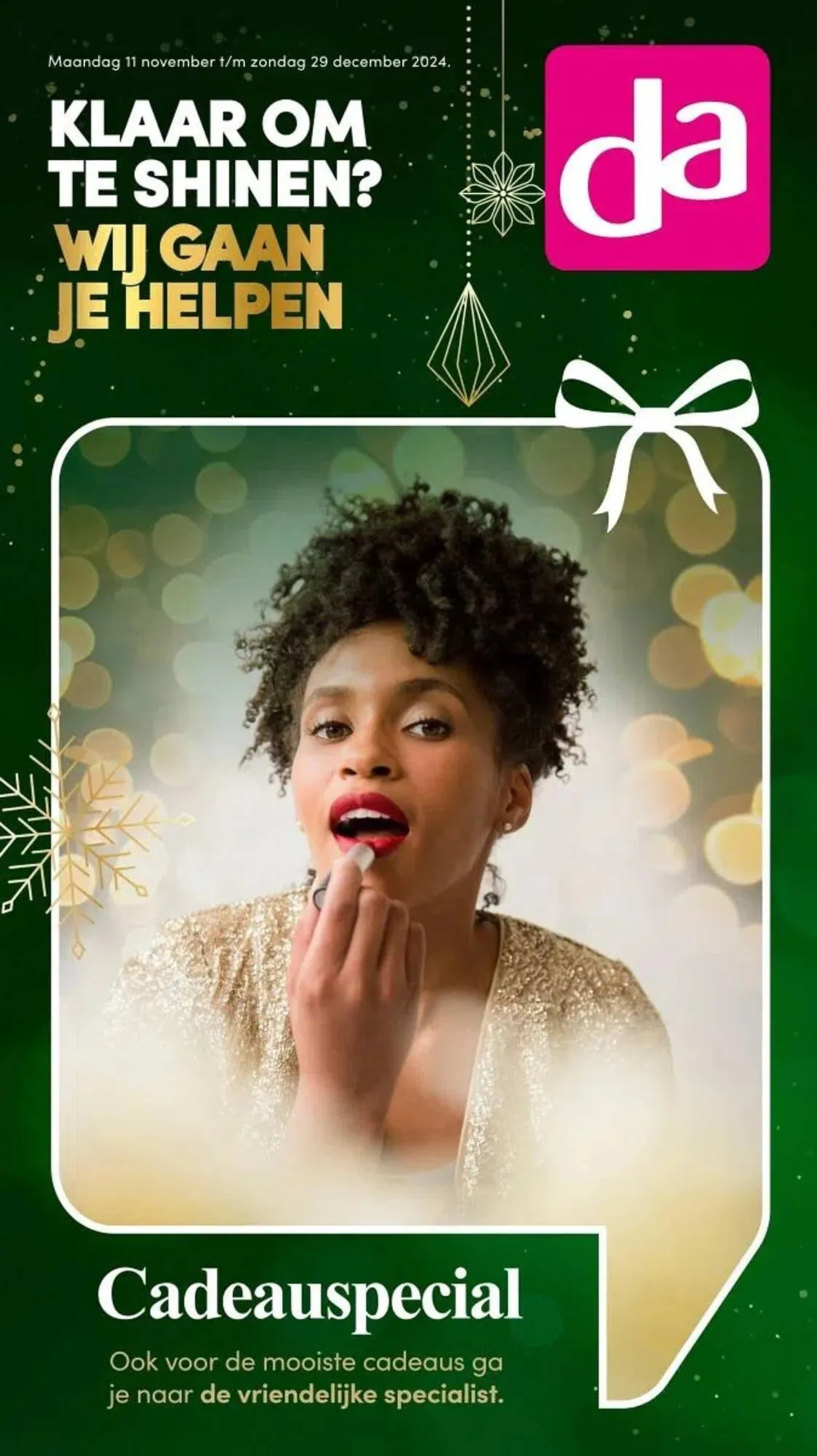DA folder van 11 november tot 31 december 2024 - Folder pagina 1