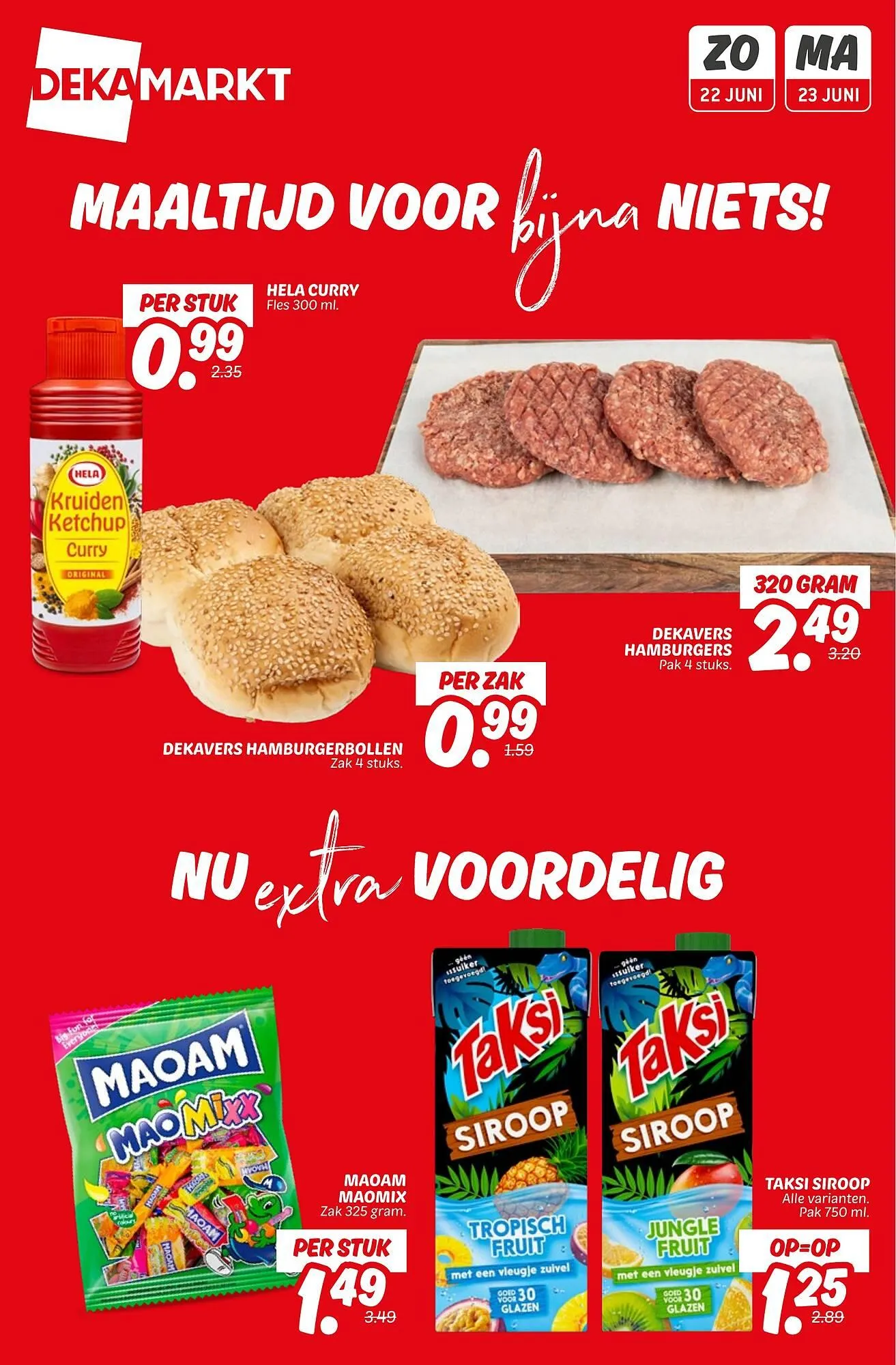 Dekamarkt folder - Nu of Nooit voordeel - 1