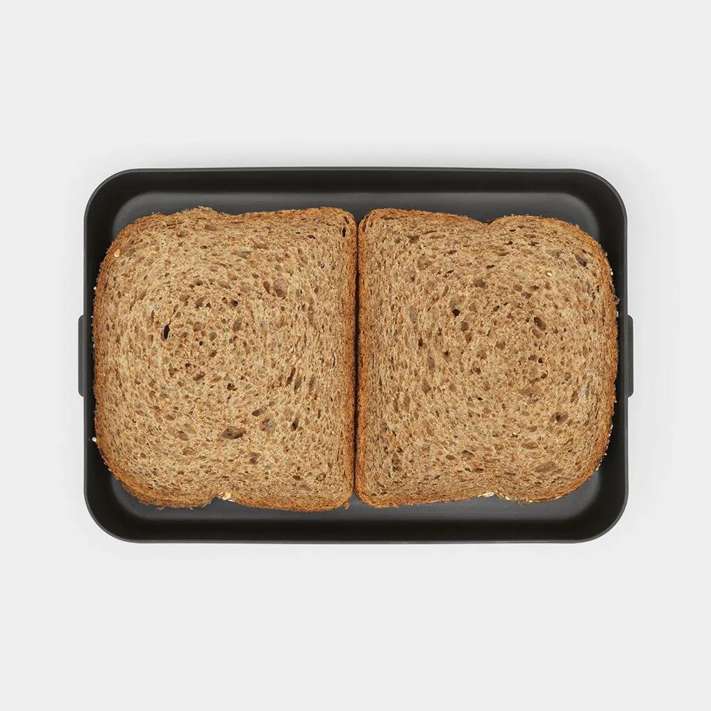 Make & Take Lunchbox Plat, kunststof - Dark Grey