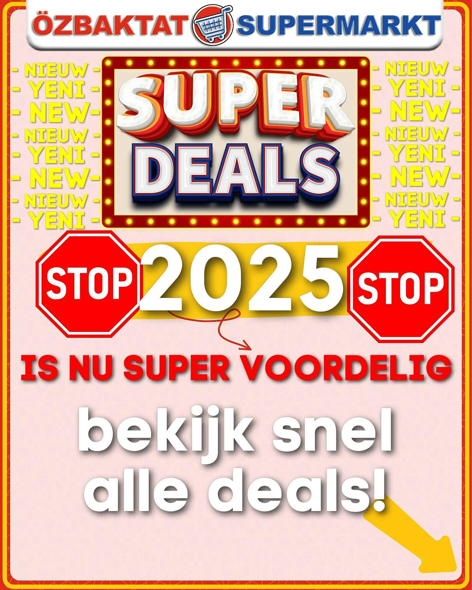 Özbaktat Supermarkt folder van 27 januari tot 9 april 2025 - Folder pagina 1