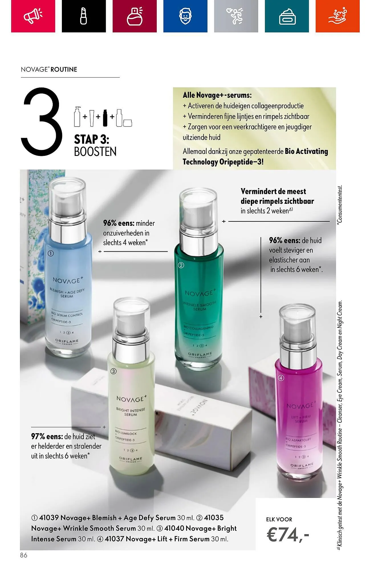 Oriflame folder van 28 juni tot 18 juli 2023 - Folder pagina 86