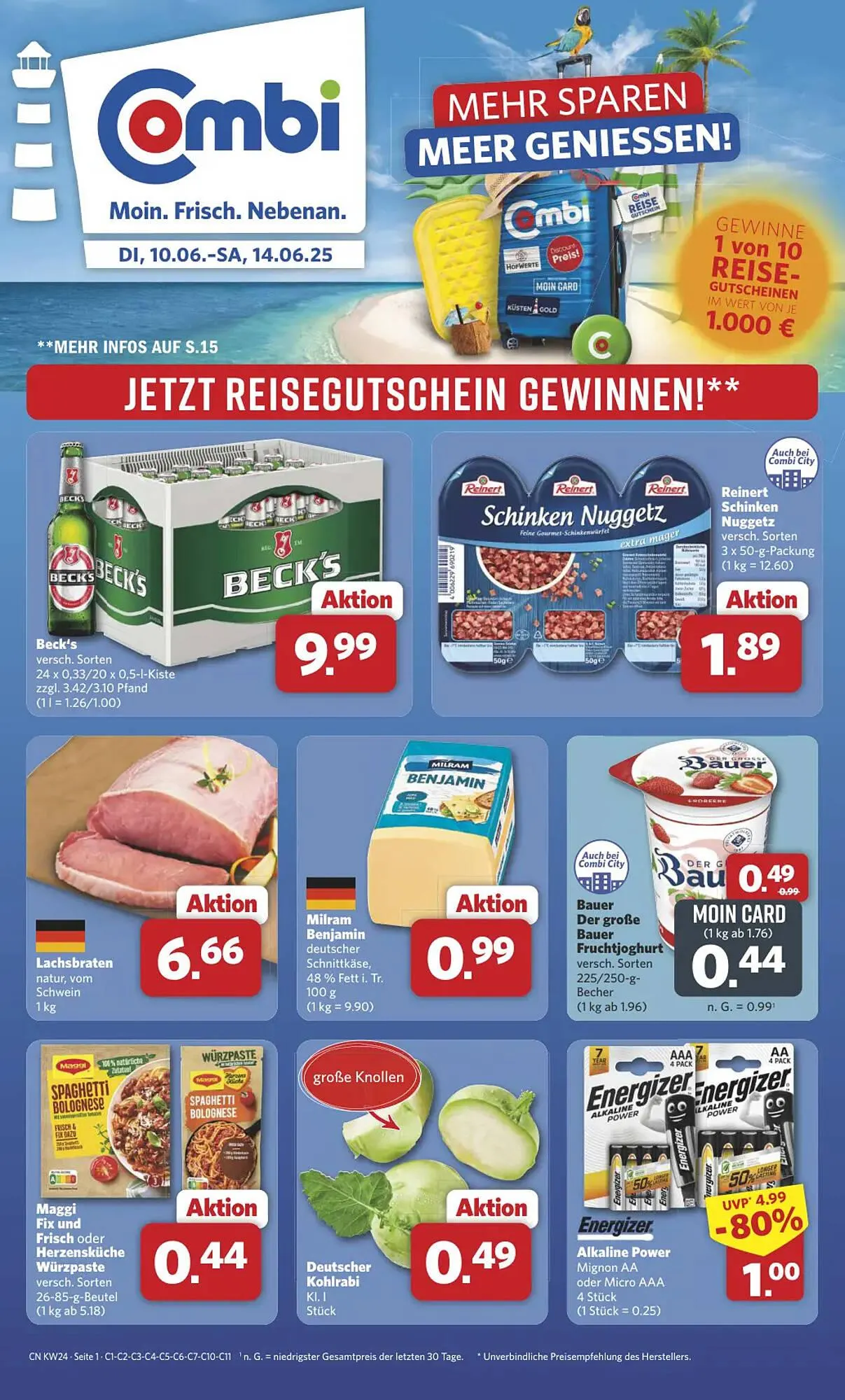 Combi Markt DE folder van 10 juni tot 14 juni 2025 - Folder pagina 1