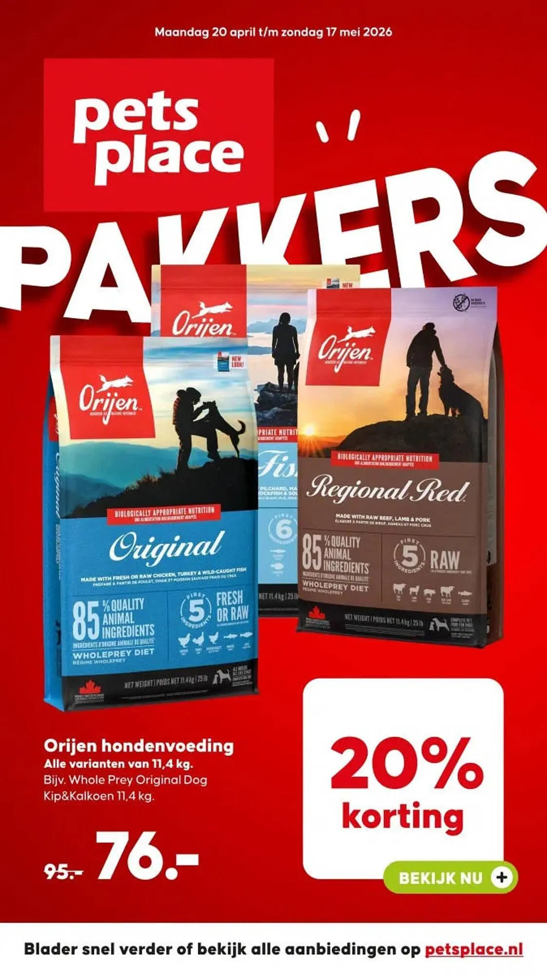 Pets Place folder van 20 april tot 17 mei 2026 - Folder pagina 1