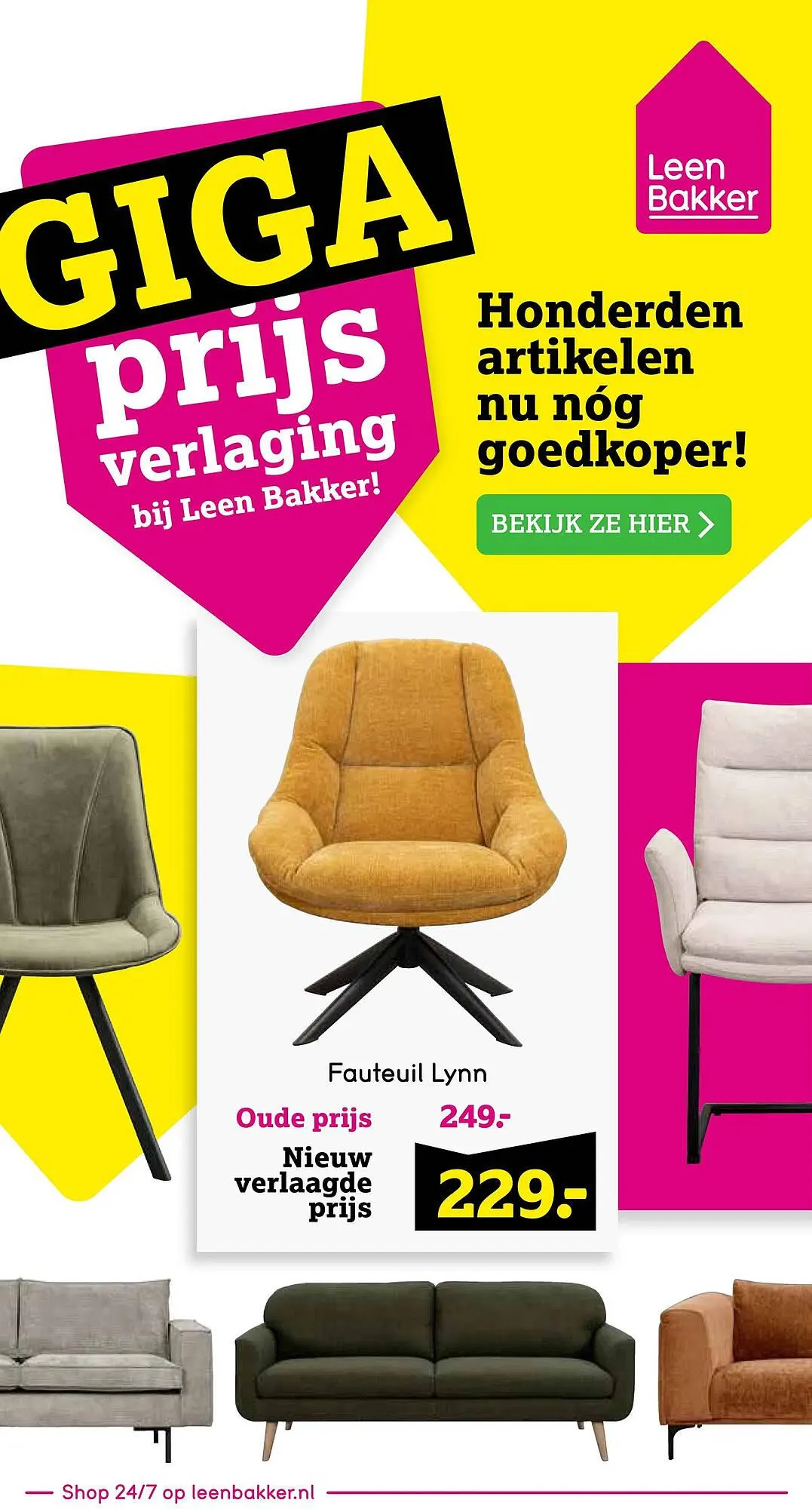 Leen Bakker folder van 22 mei tot 18 augustus 2024 - Folder pagina 1