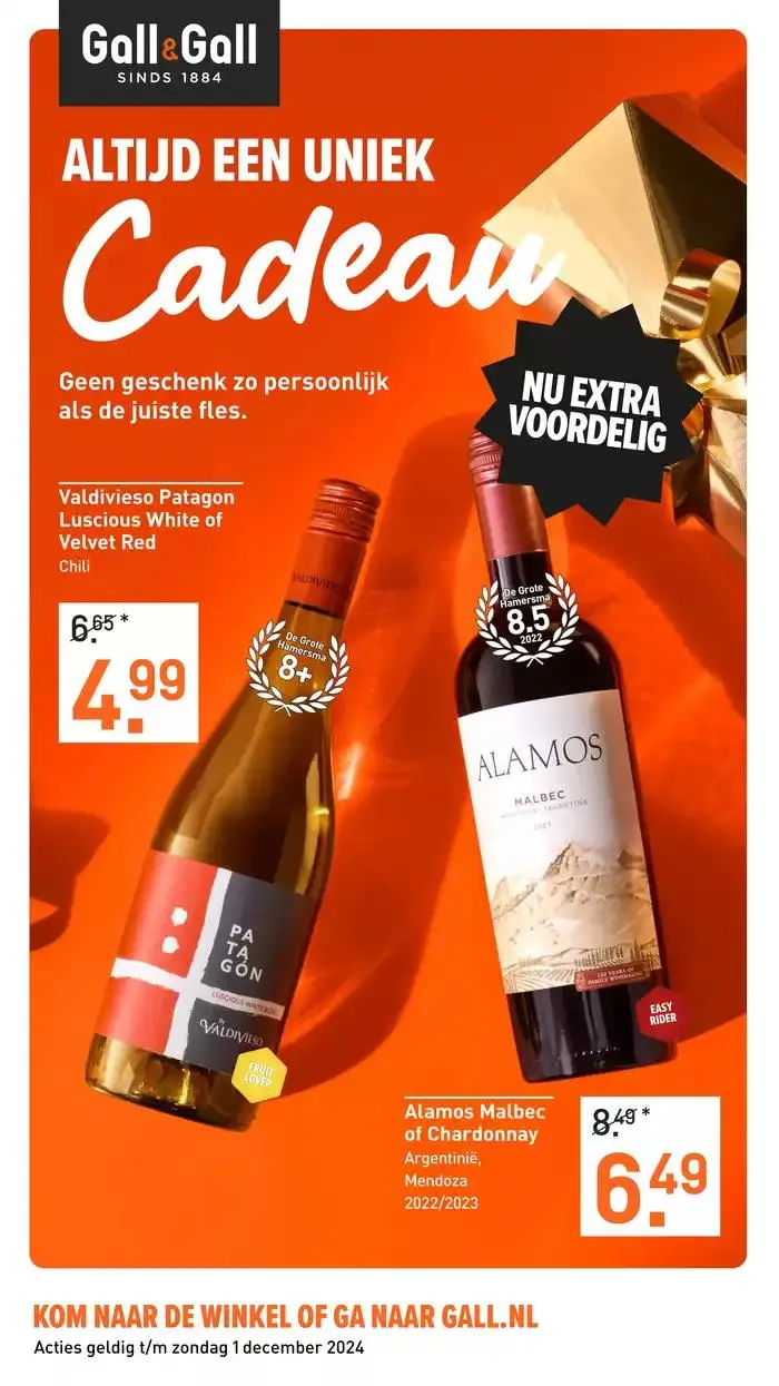 Gall & Gall folder van 25 november tot 9 december 2024 - Folder pagina 1