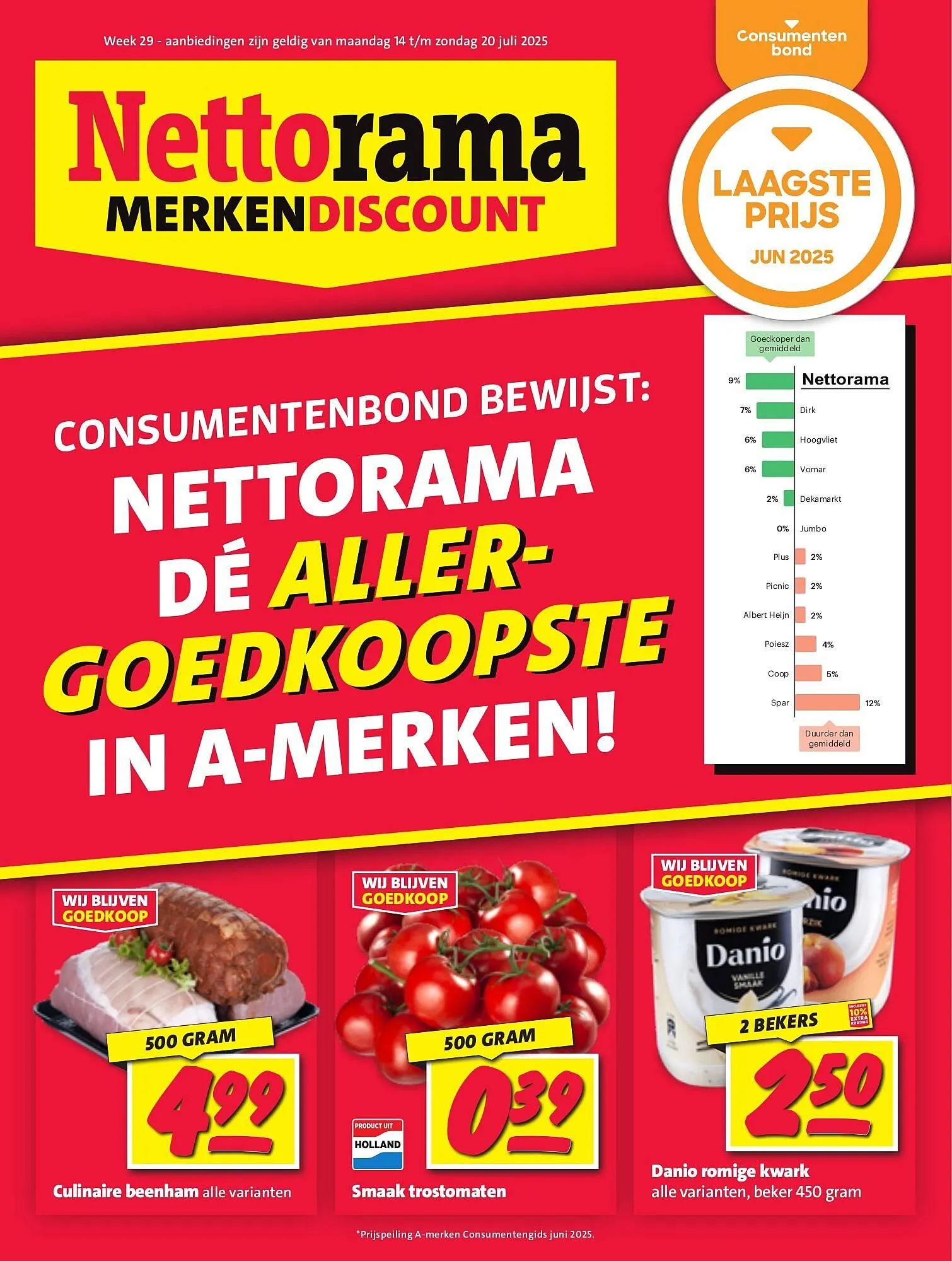 Nettorama folder van 14 juli tot 21 juli 2025 - Folder pagina 1