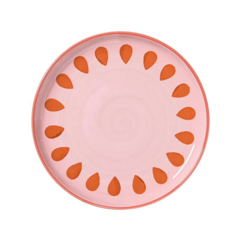 Ontbijtbord jolie - roze - ø21x2.1 cm