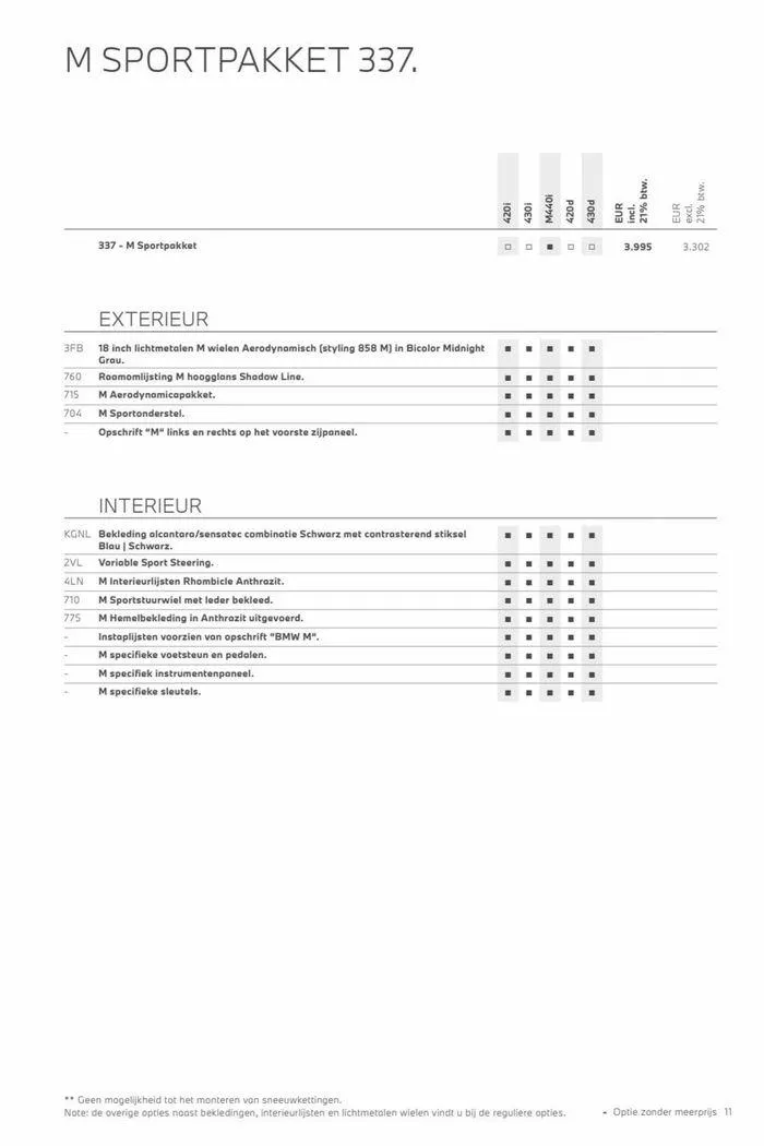 4-serie Gran Coupé van 12 november tot 12 november 2024 - Folder pagina 11