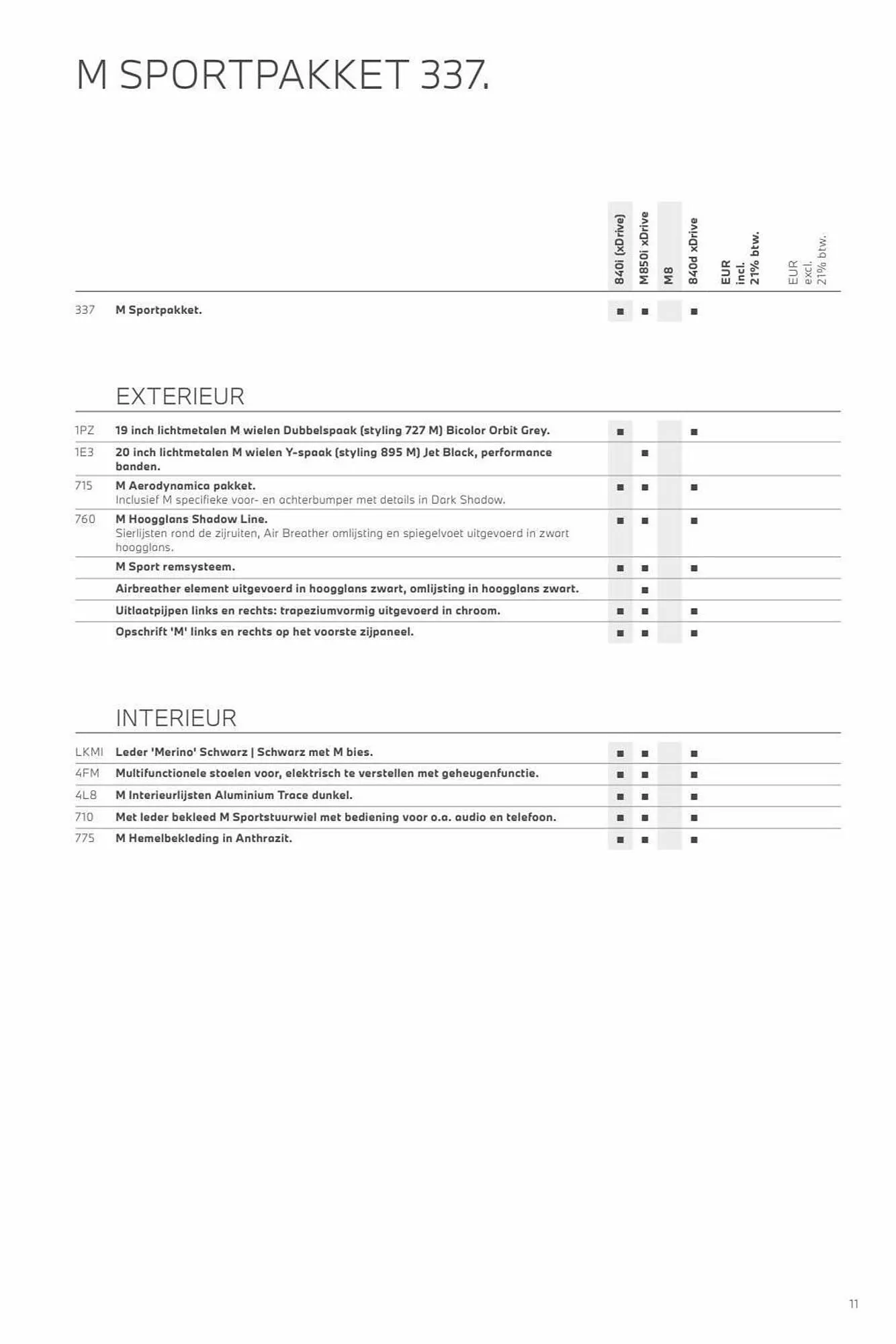 BMW folder - 8 Serie van 31 oktober tot 31 oktober 2023 - Folder pagina 11