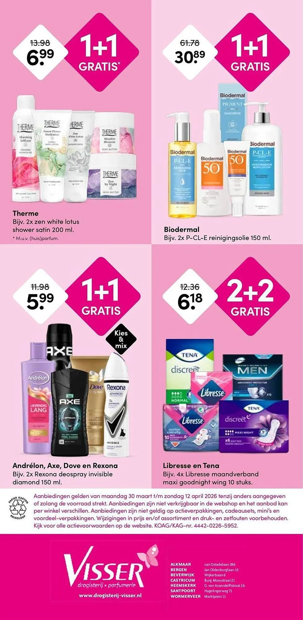 Drogisterij Visser folder van 30 maart tot 12 april 2026 - Folder pagina 12