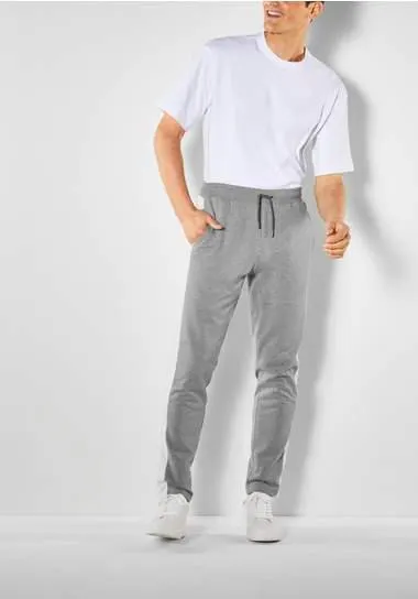 H.I.S Sweatbroek opzij strepen met logoprint