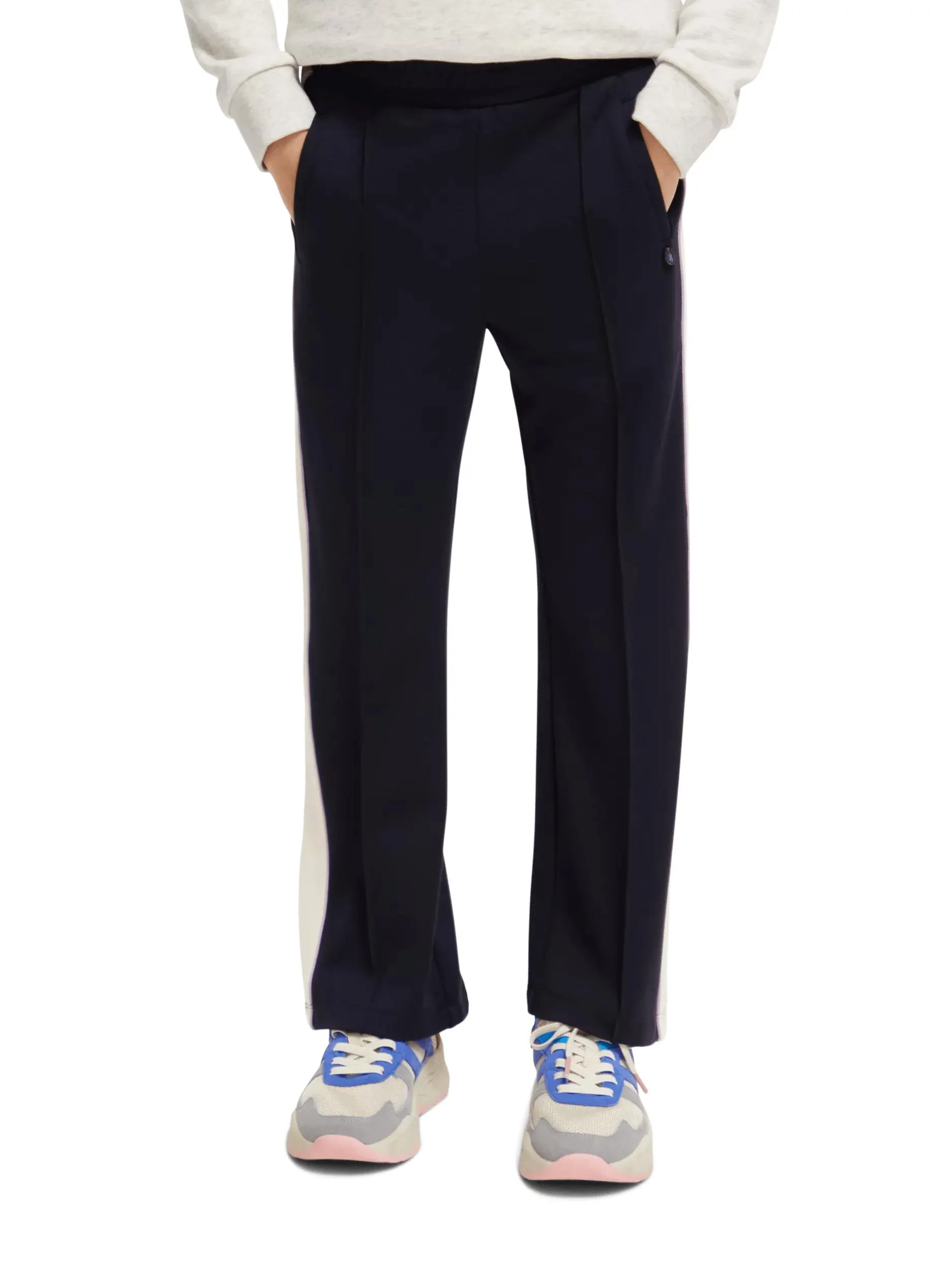 Mid-rise wide leg sweatpants