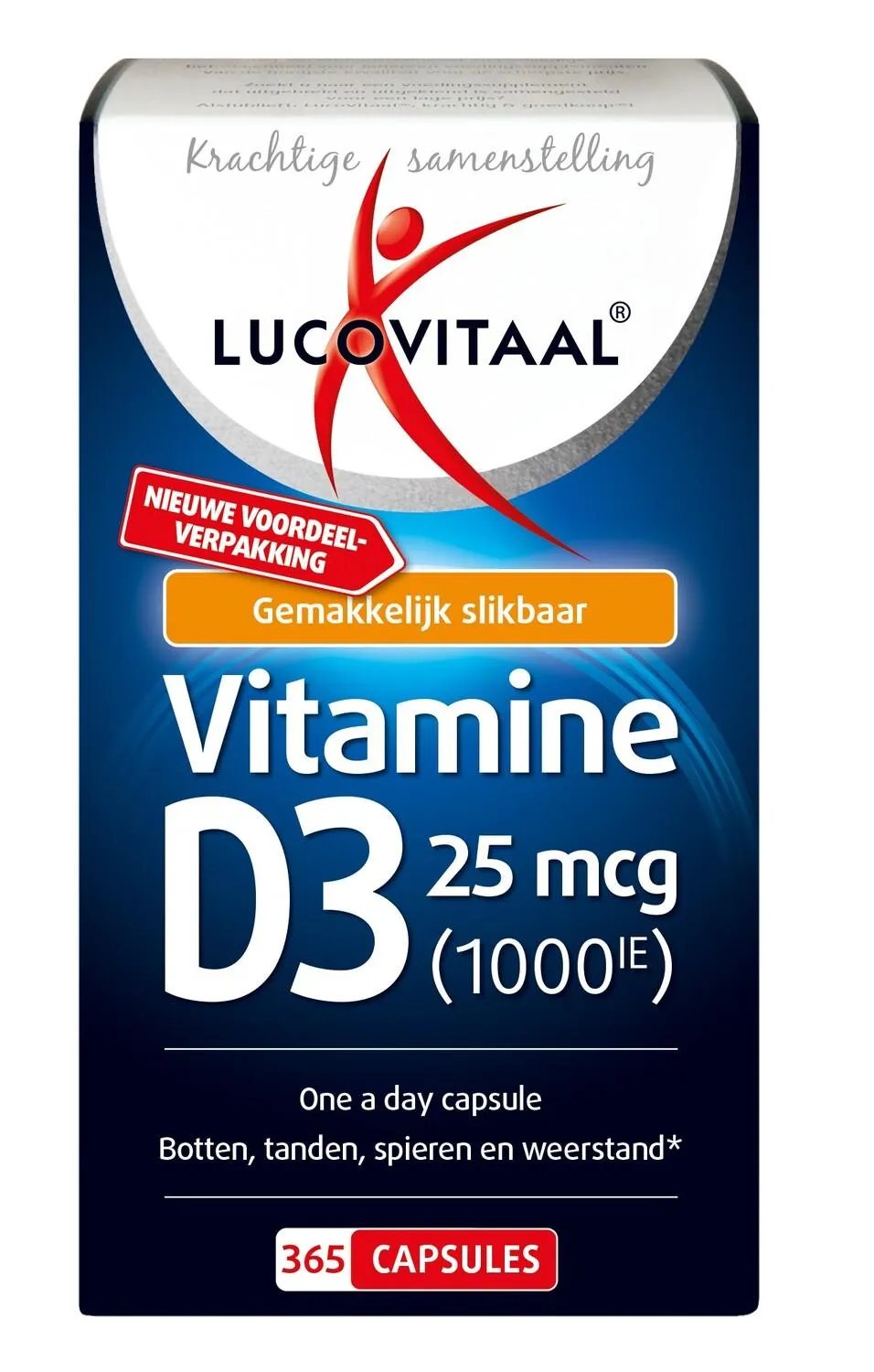 Lucovitaal Vitamine D3 25mcg 365 capsules