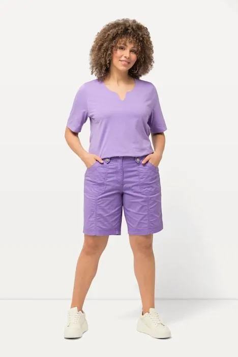 Cargo-bermuda, comfortabele tailleband, 4-pocket model