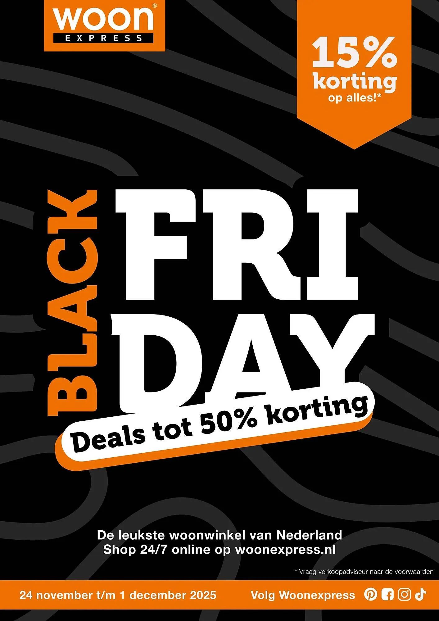 Woonexpress folder van 24 november tot 1 december 2025 - Folder pagina 1