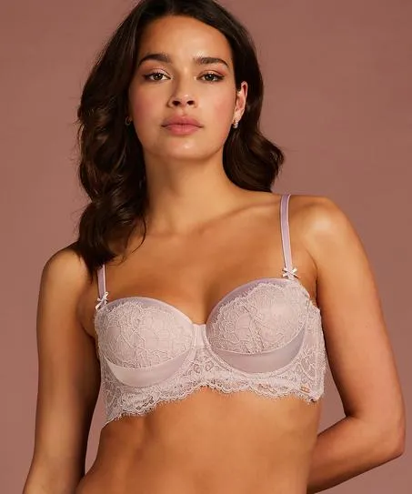 Voorgevormde strapless beugel bh Leni - Paars
