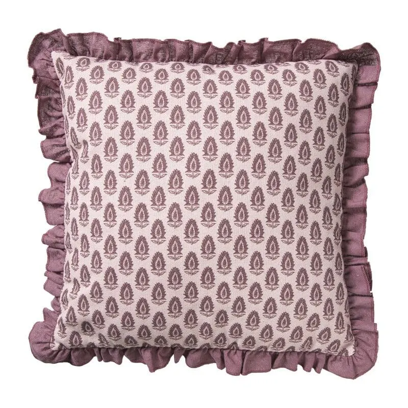 Kussen ruffles - roze - 45x45 cm