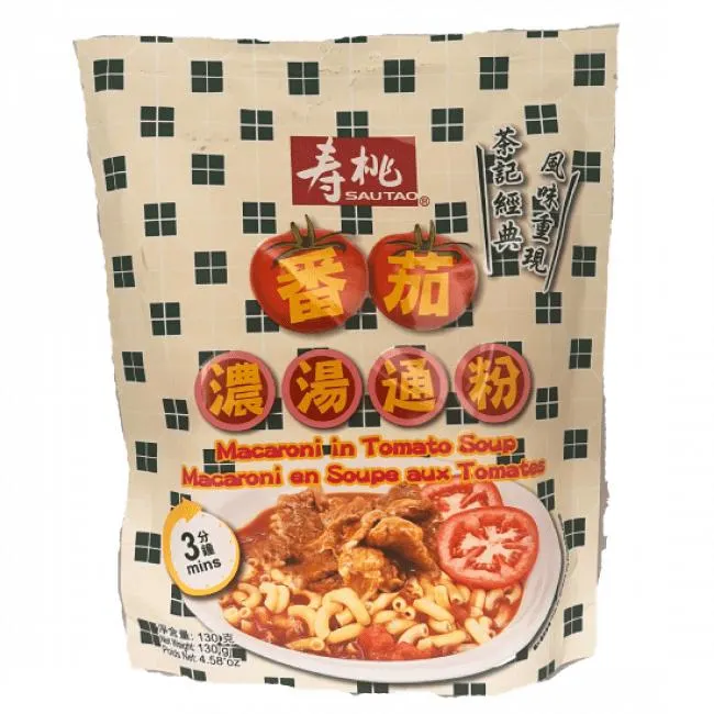 Sau Tao Instant Macaroni Tomaat Smaak 130g
