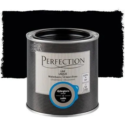Perfection lak Ultradekkend zijdeglans zwart 375ml