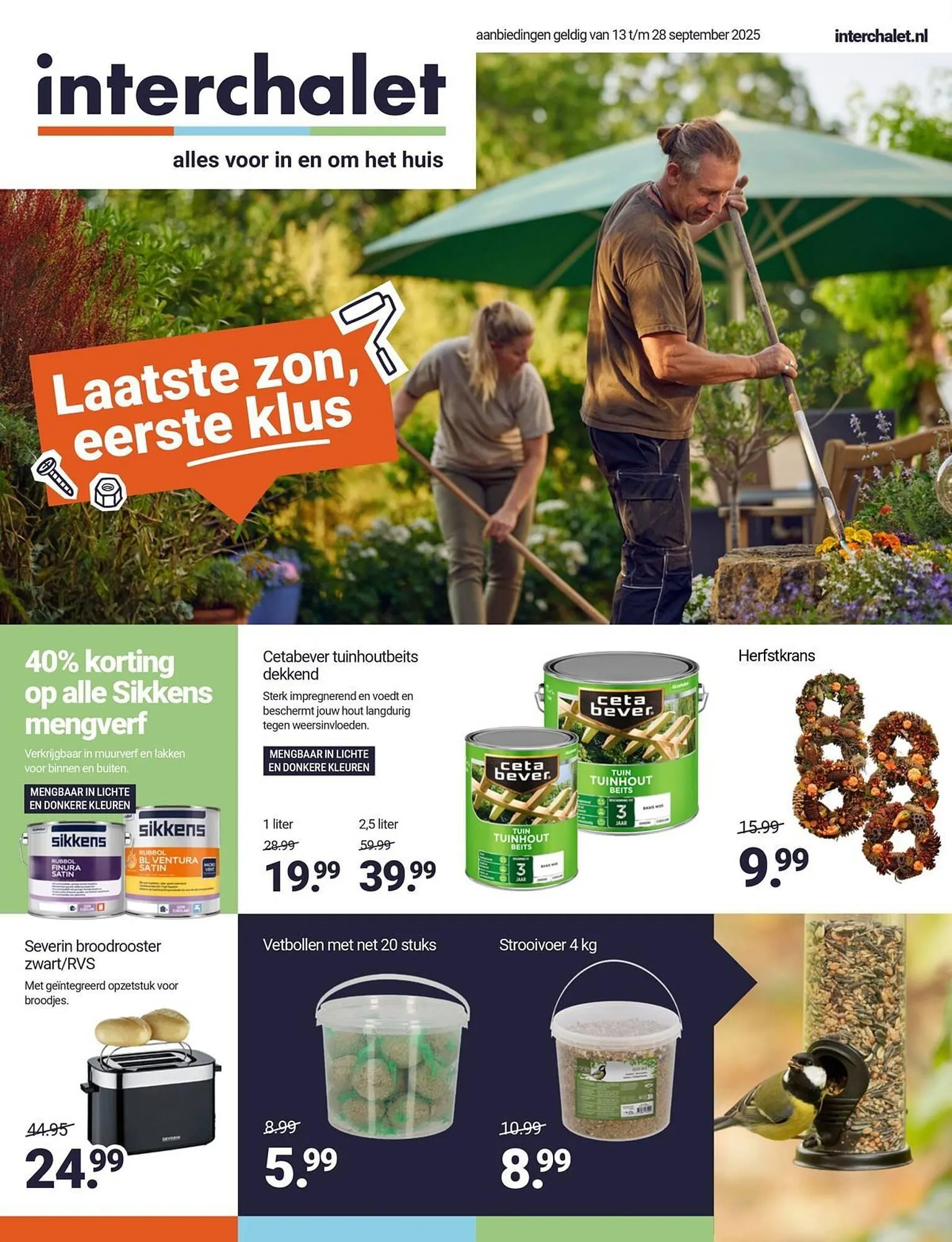 Inter Chalet folder van 12 september tot 28 september 2025 - Folder pagina 1