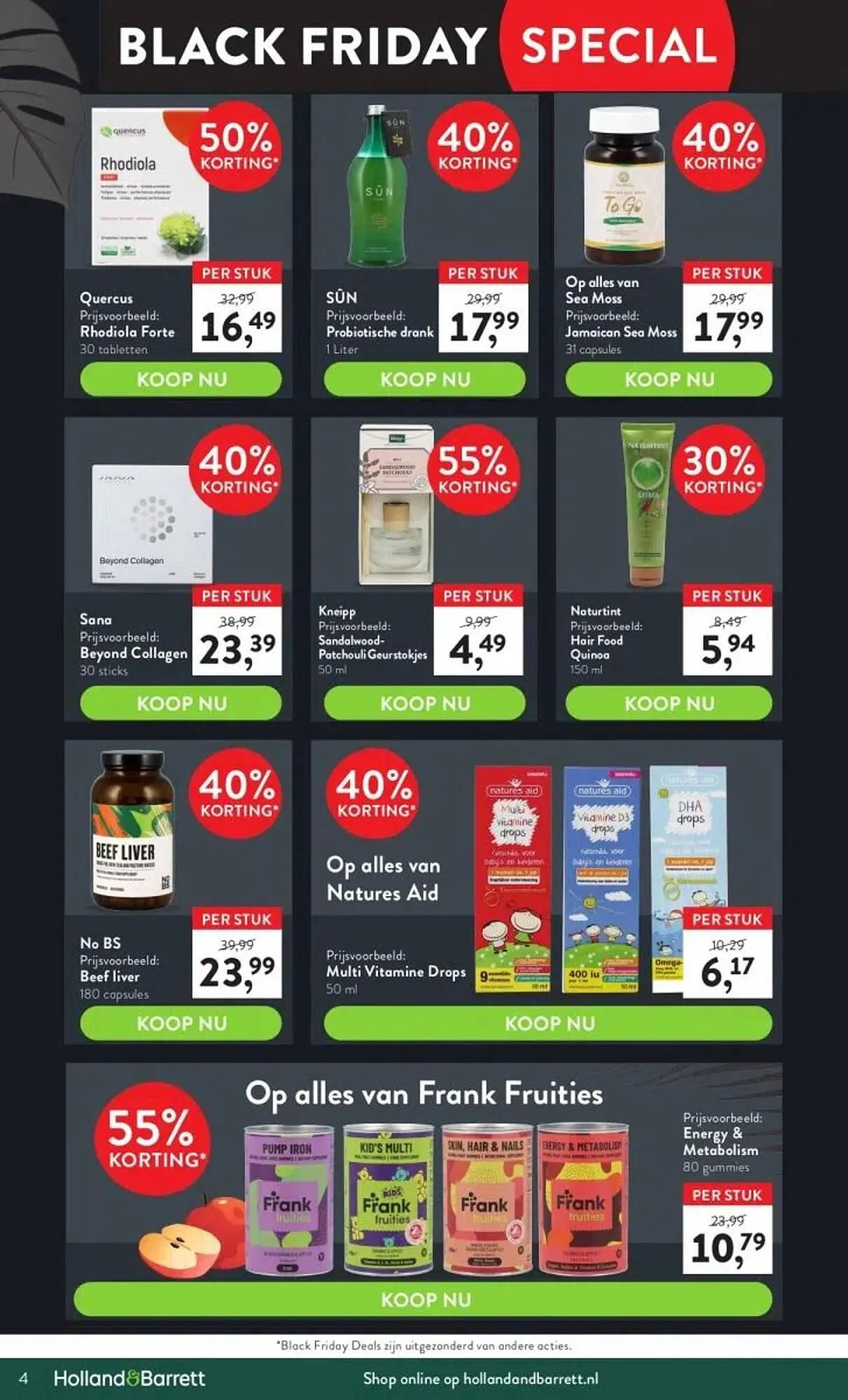 Holland & Barrett folder van 13 november tot 26 november 2023 - Folder pagina 4