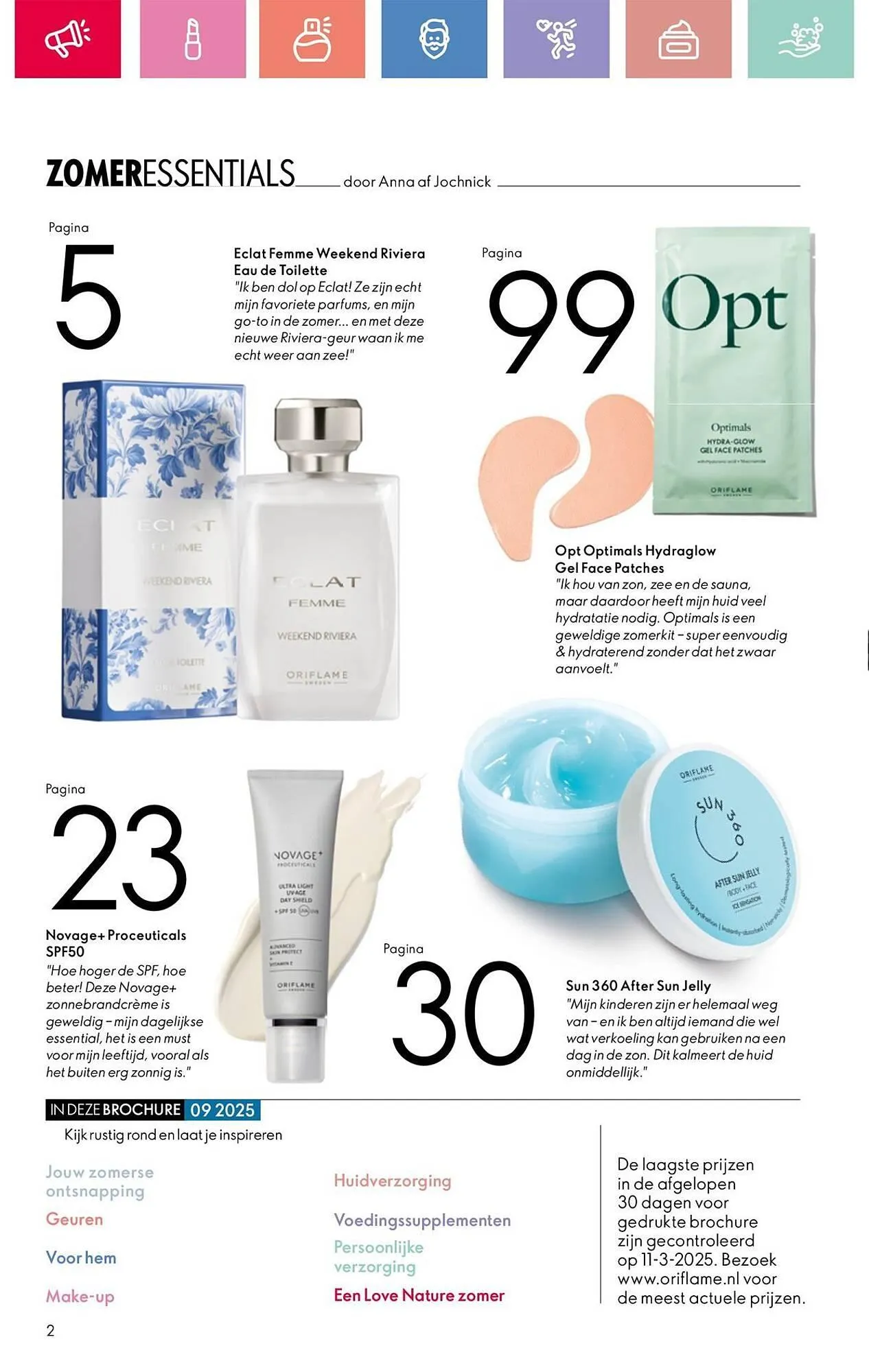 Oriflame folder van 22 juni tot 12 juli 2025 - Folder pagina 2