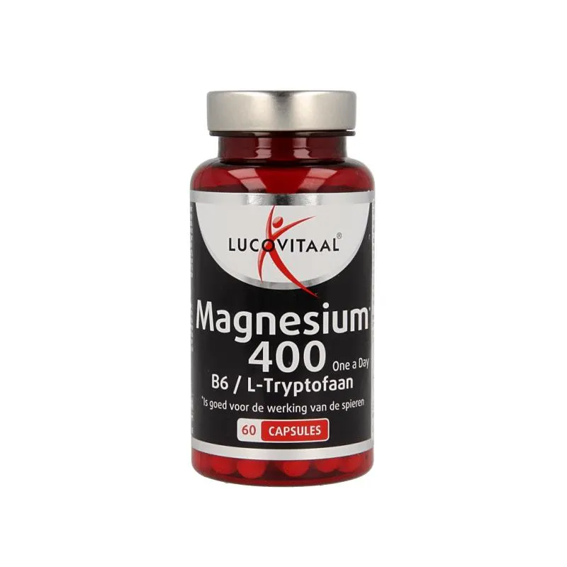Lucovitaal Magnesium 400 met B6 en L-tryptofaan 60 capsules