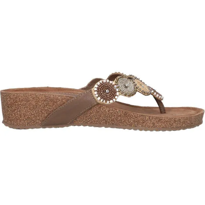 Mara slippers dames beige