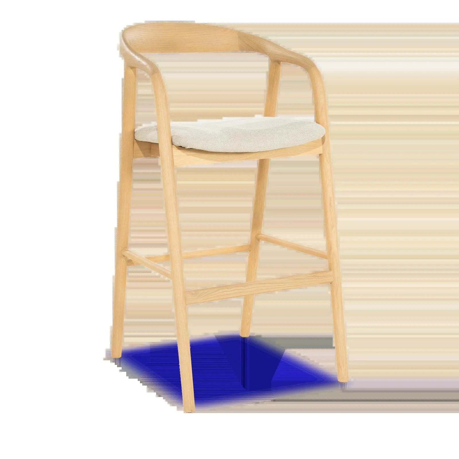 Barstoel (Hoog) Rayven - Naturel