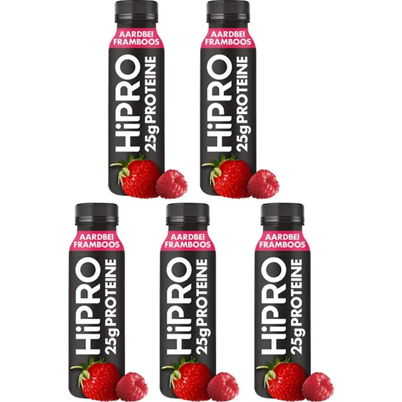 HiPRO Protein drink framboos aardbei 5-pack