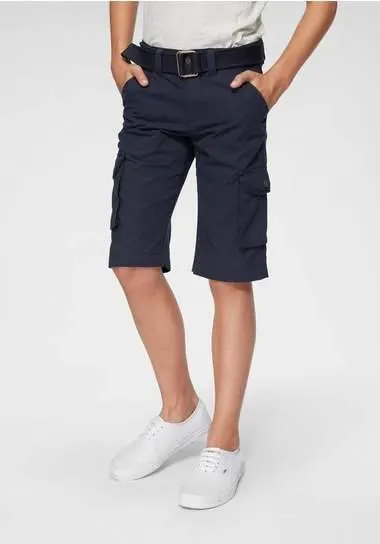 KIDSWORLD Short 2-delige bermuda’s met riem met textielriem voor jongens (set, 2-delig)