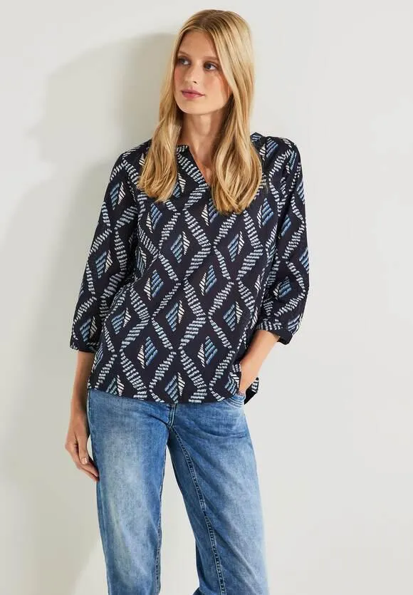 Blouse met print en 3/4-mouwen