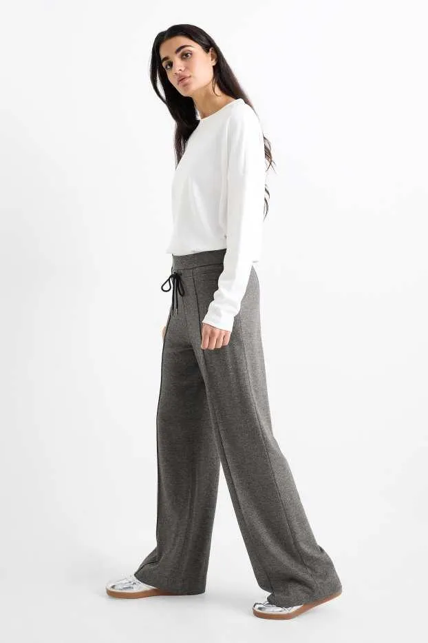 Pantalon - mid waist - loose fit